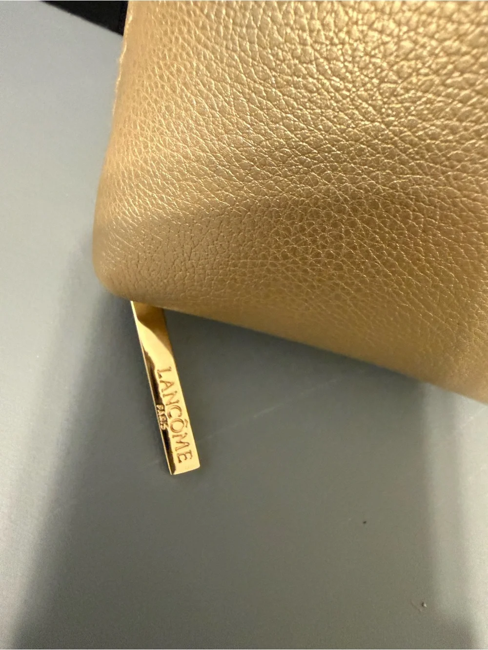 Lancôme Absolue Metallic Gold Cosmetic Pouch